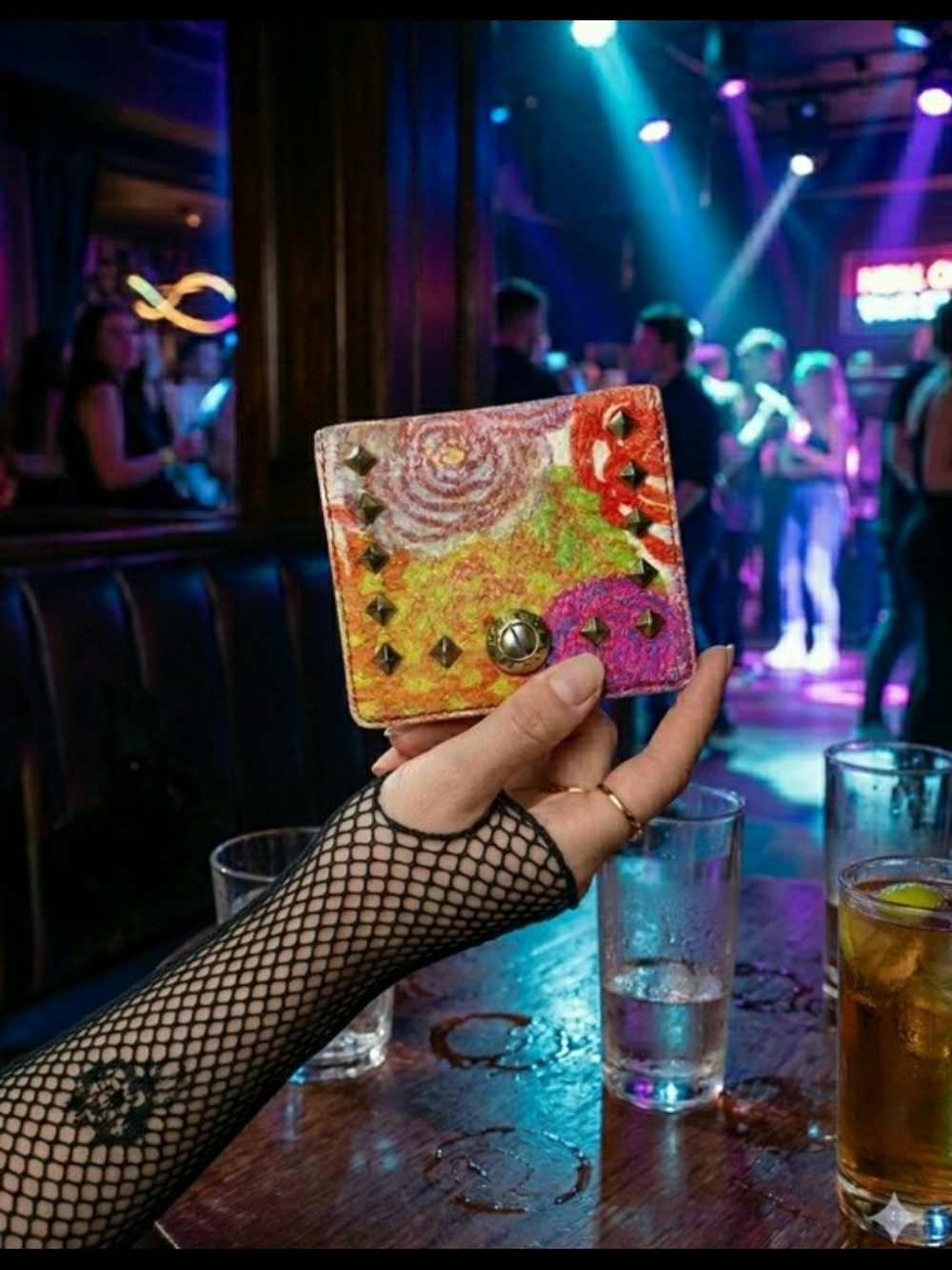 henri bendel Multicolor Floral Studded Wallet - Picture 10 of 10